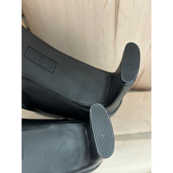 Alfani Womens Terrie Zipper Block Heel Square Toe Ankle Boots Smooth Black 11M - Picture 7 of 7